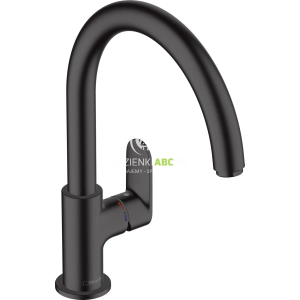 Bateria kuchenna Hansgrohe VERNIS BLEND 71870670 czarna matowa
