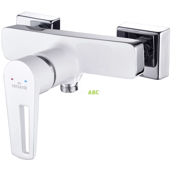 Bateria prysznicowa ścienna Cersanit MILLE S951-033 biała