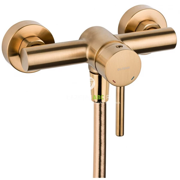 Bateria prysznicowa ścienna Oltens MOLLE 33000810 złoto szczotkowane