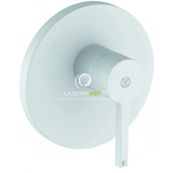 Bateria prysznicowa podtynkowa Kludi NOVA FONTE PURISTIC 206555315 biała mat