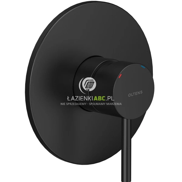 Bateria prysznicowa podtynkowa Oltens MOLLE 33100300 czarny mat