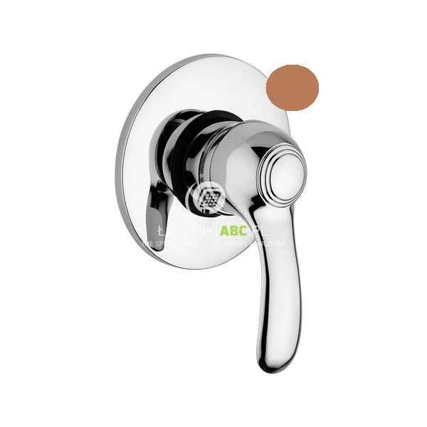 Bateria prysznicowa podtynkowa Paffoni / Fonte FLAVIA FA 010 chrom / złoto