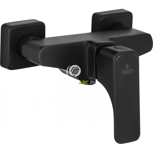 Bateria prysznicowa ścienna Deante HIACYNT NERO BQH N40M czarny mat