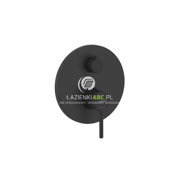 Bateria wannowo-prysznicowa podtynkowa Excellent PI AREX.1245BL czarna