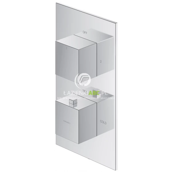 Bateria prysznicowo-wannowa podtynkowa Omnires FRESH FR7136ROCR