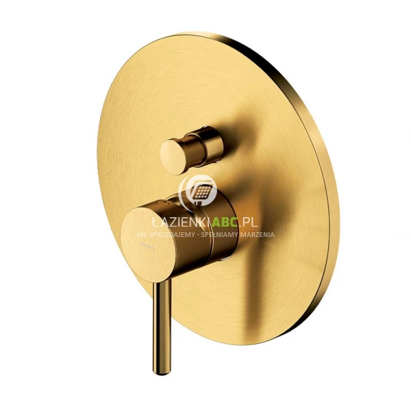 Bateria prysznicowo-wannowa podtynkowa Omnires Y Y1235GLB złoto szczotkowane