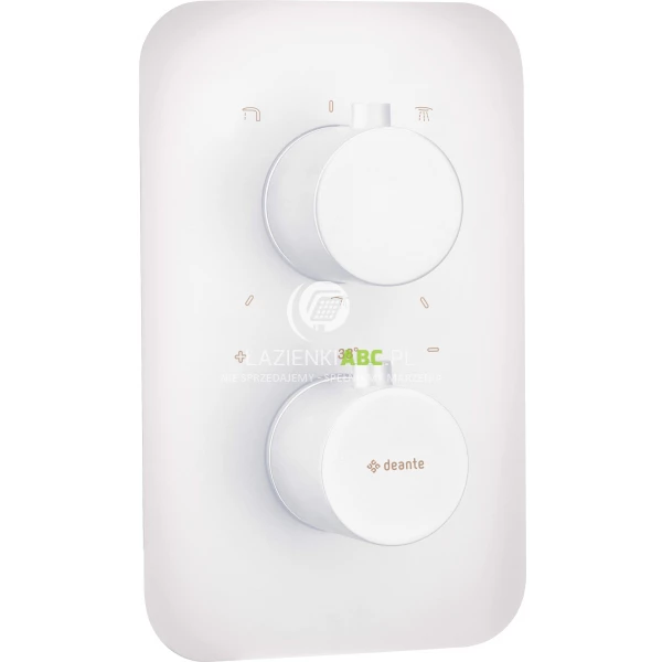 Bateria prysznicowo-wannowa termostatyczna podtynkowa Deante BOX BXY AEBT biała