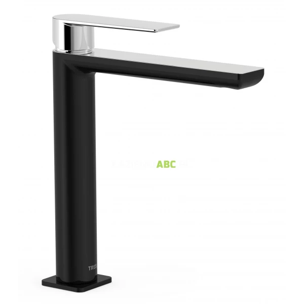 Bateria umywalkowa Tres LOFT COLORS 20020303NE czarna/chrom