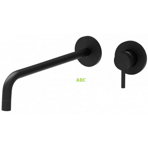 Bateria umywalkowa podtynkowa 245mm Paffoni LIGHT LIG007NO70 czarny mat