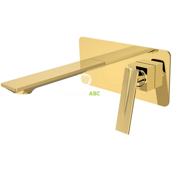 Bateria umywalkowa podtynkowa Besco ASPIRA BU-AS-ZL złota