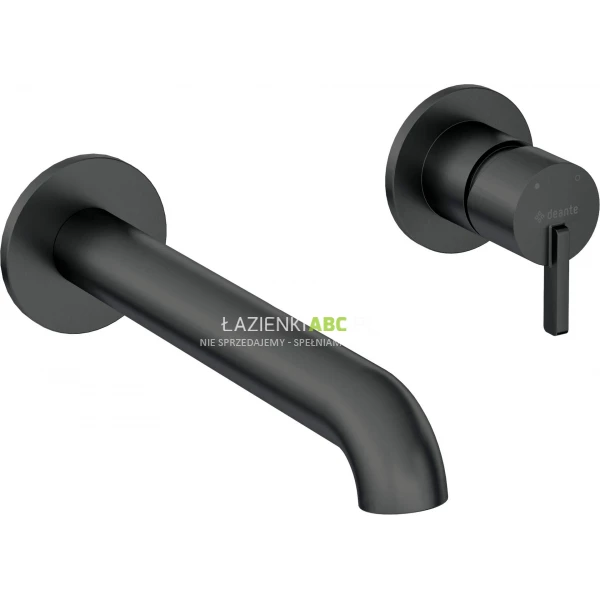 Bateria umywalkowa podtynkowa Deante SILIA BQS N54L czarna mat