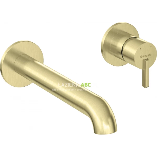 Bateria umywalkowa podtynkowa Deante SILIA BQS R54L złoto szczotkowane