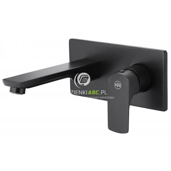 Bateria umywalkowa podtynkowa KFA MOKAIT 5539-810-81 czarna