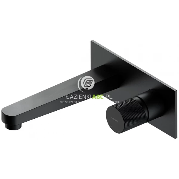 Bateria umywalkowa podtynkowa Omnires CONTOUR CT8015AT antracyt