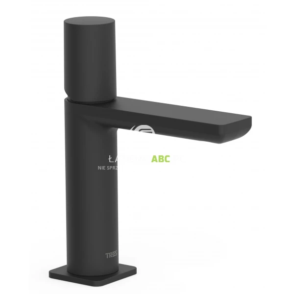 Bateria umywalkowa uchwyt walec Tres LOFT COLORS 20010302NM czarna mat