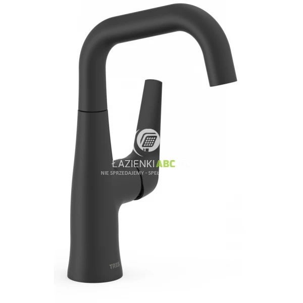 Bateria umywalkowa uchwyt z boku Tres FUJI 28144701NM czarna mat