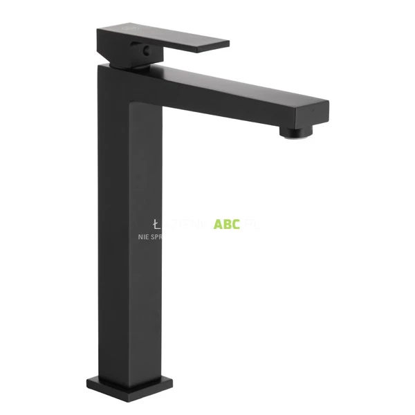 Bateria umywalkowa wysoka z korkiem klik-klak KFA LOGON 5132-612-81 czarna