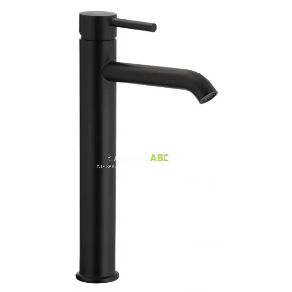 Bateria umywalkowa wysoka z korkiem klik-klak KFA MOZA 5032-612-81 czarna