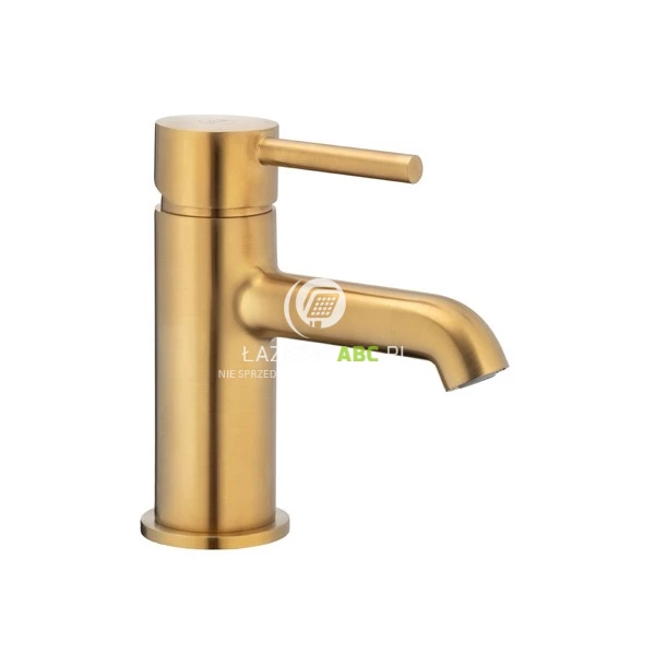 Bateria umywalkowa z korkiem klik-klak KFA MOZA 5032-815-31 złoto szczotkowane