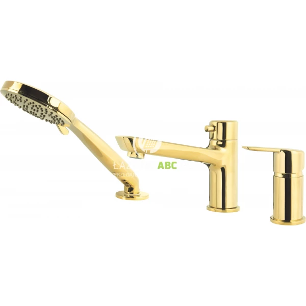 Bateria wannowa 3-otworowa Deante ARNIKA BQA Z13M złota