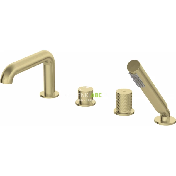 Bateria wannowa 4-otworowa Deante SILIA HEXA BHS R14M złoty szczotkowany