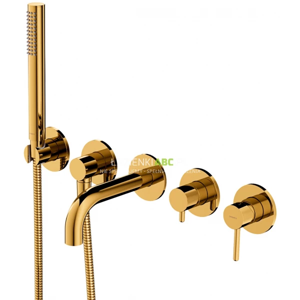 Bateria wannowa 5-otworowa podtynkowa Omnires Y Y1237-1SGL złota