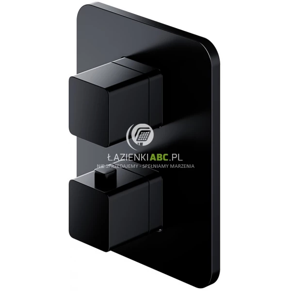 Bateria wannowa podtynkowa Omnires PARMA PM7436BL czarny mat