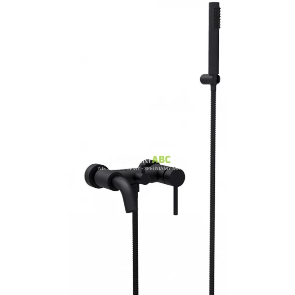 Bateria wannowa ścienna Besco ILLUSION BW-IS-CZ czarny matt