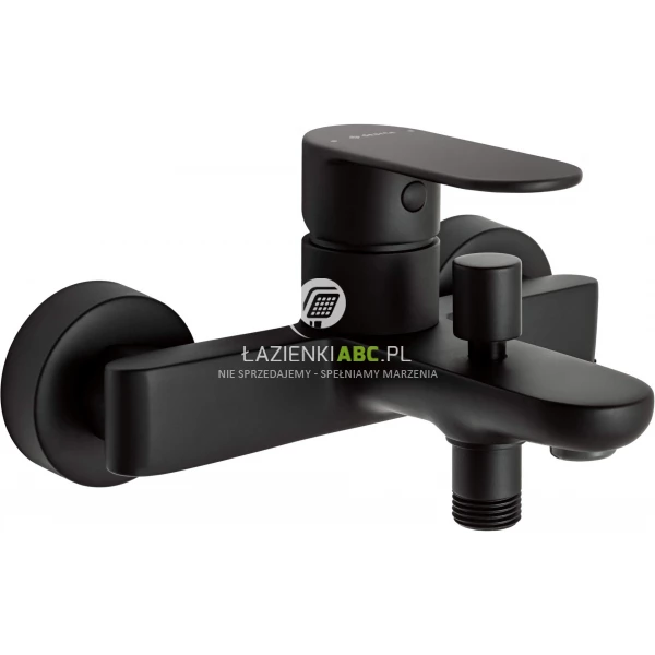 Bateria wannowa ścienna Deante ALPINIA BGA N10M czarna