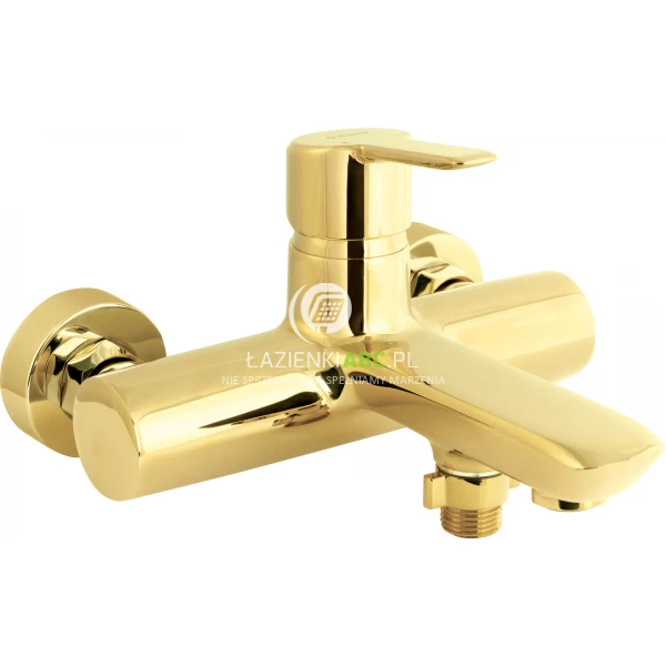 Bateria wannowa ścienna Deante ARNIKA BQA Z10N złota