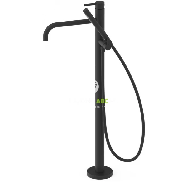 Bateria wannowa wolnostojąca uchwyt patyk Tres STUDY EXCLUSIVE 26247005NM czarny mat