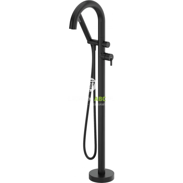 Bateria wannowa wolnostojąca z zestawem prysznicowym Deante SILIA BQS N17N czarny mat