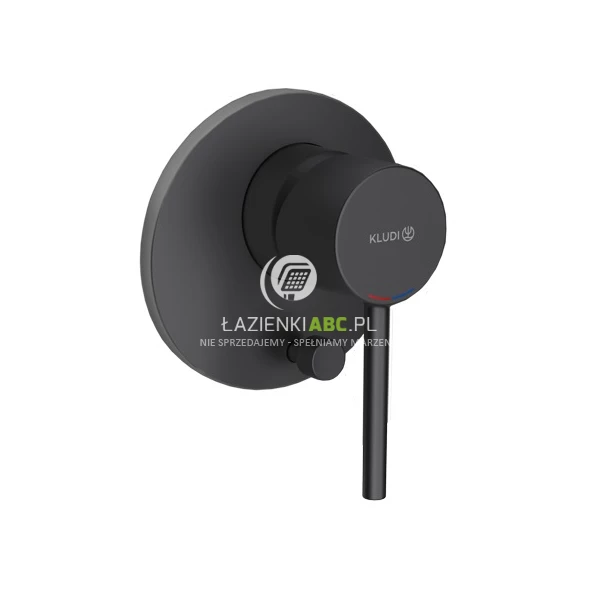 Bateria wannowo-prysznicowa podtynkowa 10cm Kludi BOZZ 387163976 czarny mat