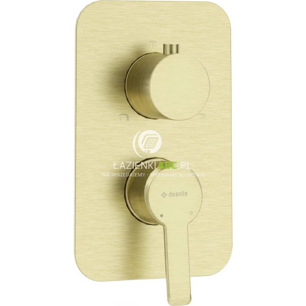 Bateria wannowo-prysznicowa podtynkowa Deante ARNIKA BXY RQAM el. zewnętrzny, złoto szczotkowane