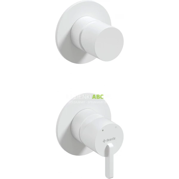 Bateria wannowo-prysznicowa podtynkowa Deante SILIA BQS A44P biała mat