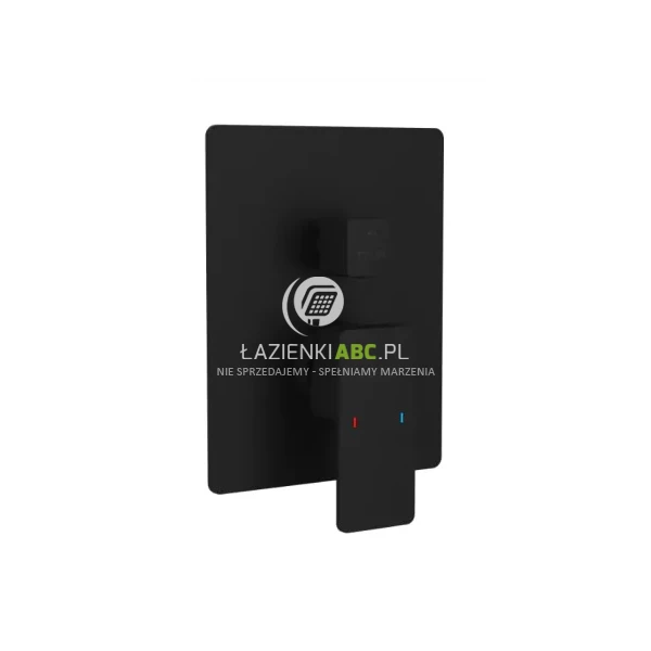 Bateria wannowo-prysznicowa podtynkowa Excellent KERIA AREX.2047BL czarna mat