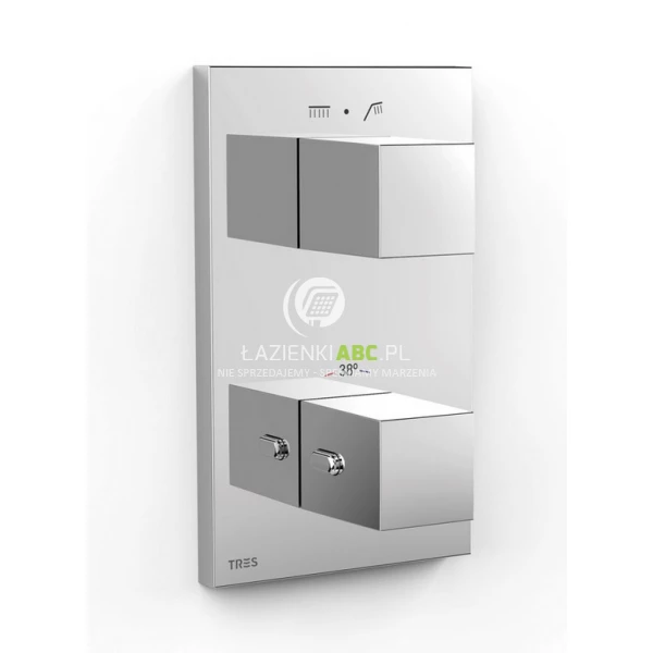 Bateria wannowo-prysznicowa podtynkowa termostatyczna Tres THERM-BOX 00625001