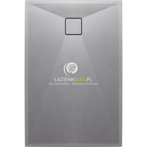 Brodzik granitowy prostokątny 120x90 Deante CORREO KQR S43B szary metalik