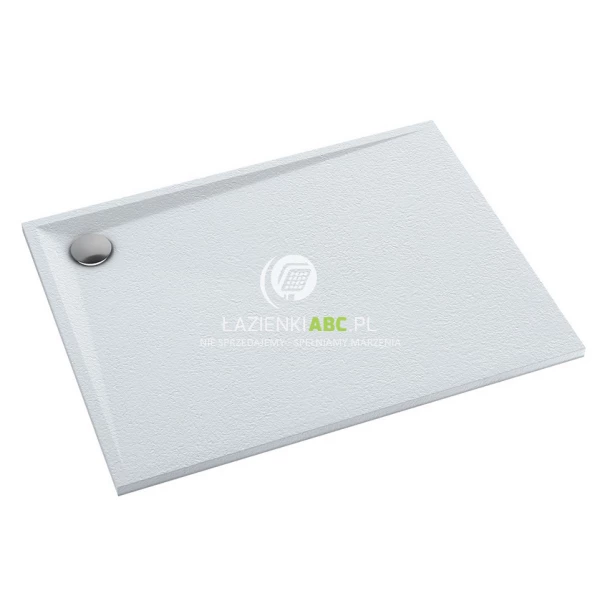 Brodzik kompozytowy prostokątny 90x120 Omnires STONE STONE90/120BM biały mat