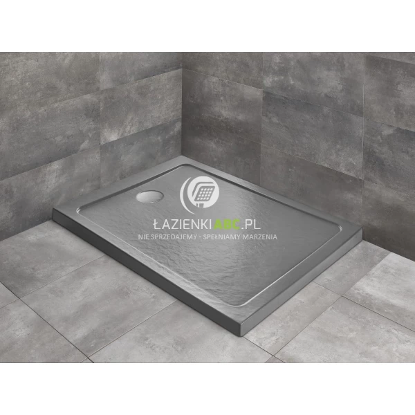 Brodzik prostokątny 120x90x5,5 Radaway DOROS F STONE SDRF1290-01-64S antracyt