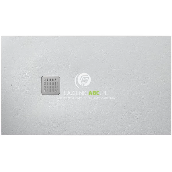 Brodzik prostokątny 160x80 + syfon Roca TERRAN AP10164032001630 perłowy