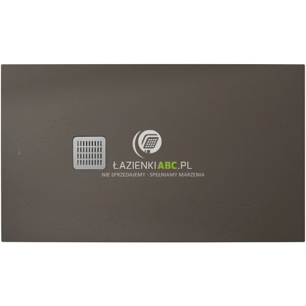 Brodzik prostokątny 160x90 + syfon Roca TERRAN AP10164038401660 cafe