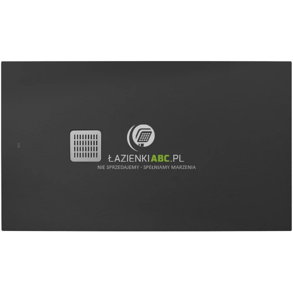 Brodzik prostokątny 180x80 + syfon Roca TERRAN AP10170832001640 onyks