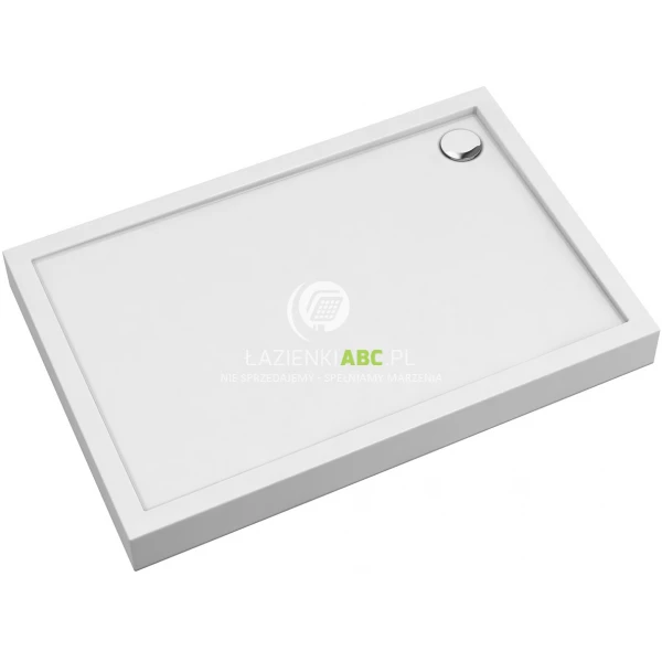 Brodzik prostokątny akrylowy 90x100 Omnires CAMDEN CAMDEN90/100/PBP biały połysk