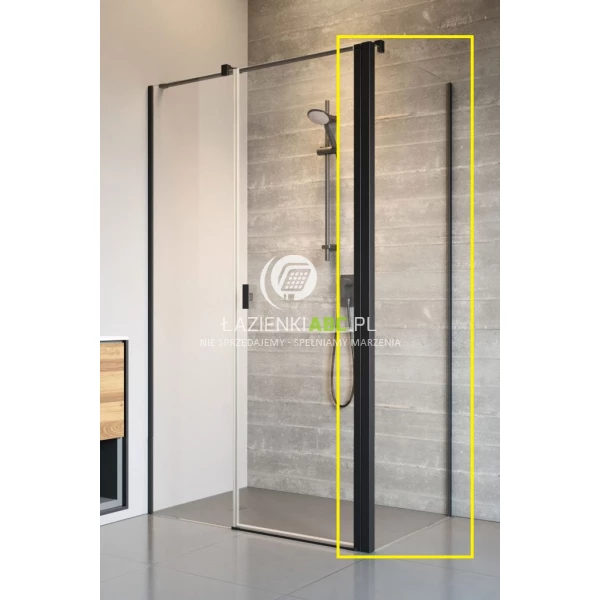 Czarna ścianka boczna S2 75x200 Radaway NES BLACK S2 10040075-54-01