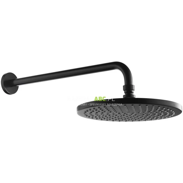 Deszczownica 25 cm z ramieniem 41cm Omnires SlimLine AIR WGSET1BL czarny