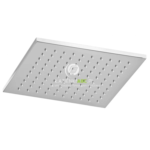 Deszczownica kwadratowa 20x20 mosiężna Omnires SLIMLINE WG220CR