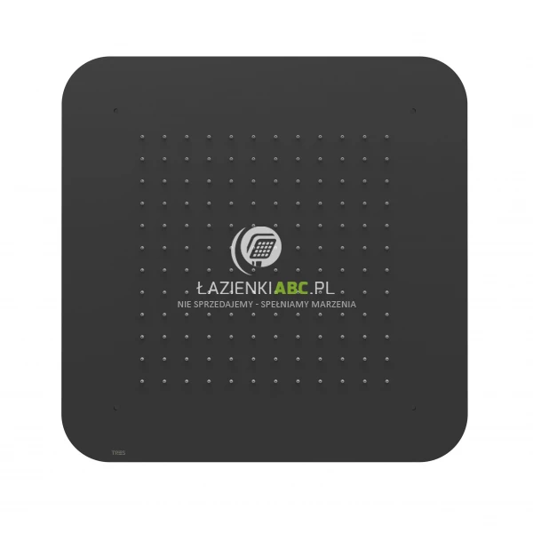 Deszczownica kwadratowa 42x42  Tres BARRAS Y DUCHA EXCL 29951607NM czarna mat