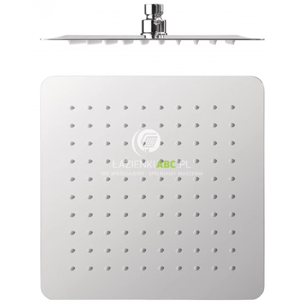 Deszczownica kwadratowa z kolankiem 25x25 Tres BARRAS Y DUCHA EXCL 134315004