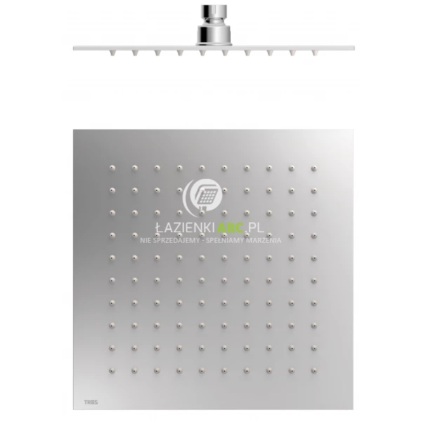 Deszczownica sufitowa kwadratowa z kolankiem 25x25 Tres BARRAS Y DUCHA EXCL 134315011